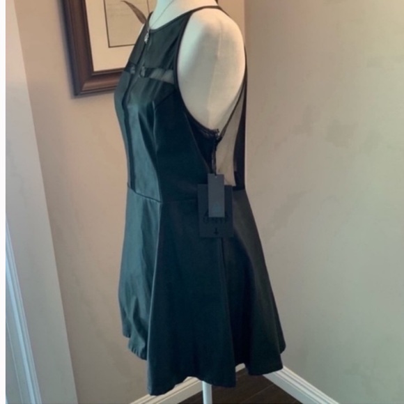 UNIF The Well Black Faux Leather Dress - Picture 5 of 6